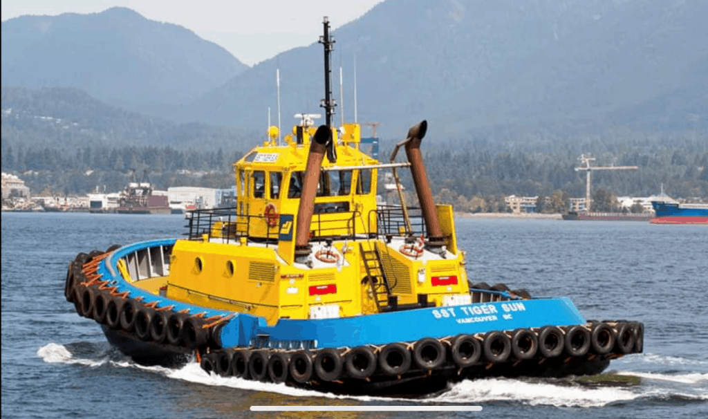 tug boat in the water